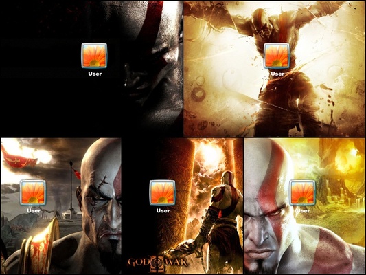 God Of War Logon Screen screenshot 1