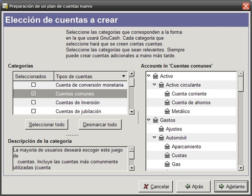 GnuCash screenshot 1