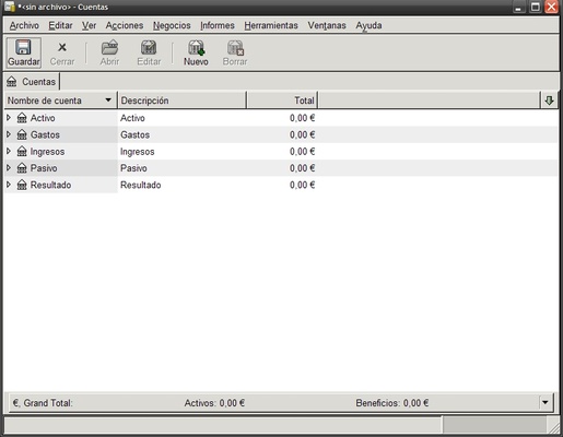GnuCash screenshot 1