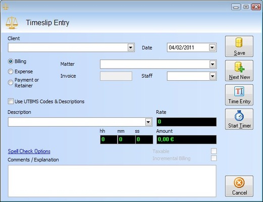Legal Billing screenshot 1