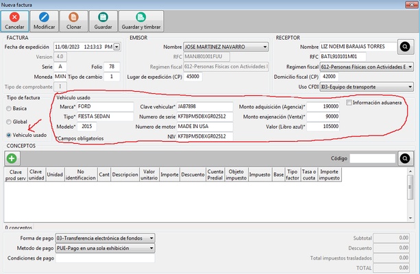 Factura MX screenshot 1
