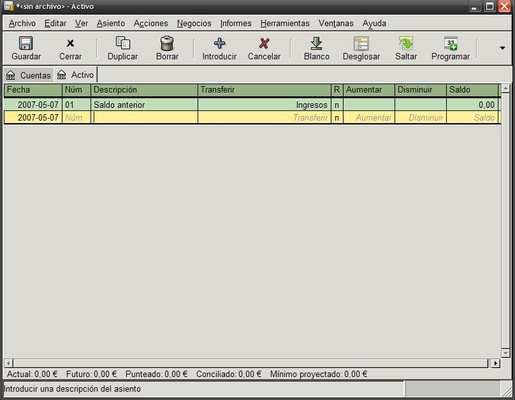 GnuCash Portable screenshot 1