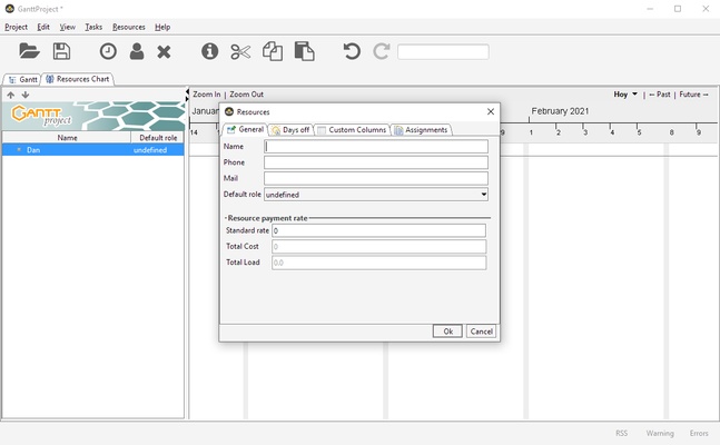 GanttProject screenshot 1