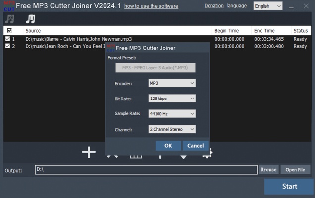 Free MP3 Cutter Joiner screenshot 1