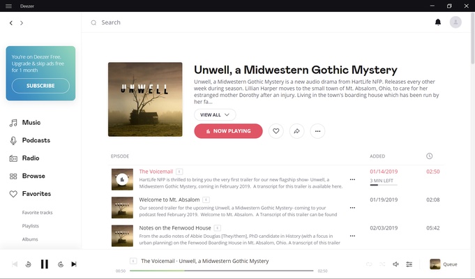 Deezer screenshot 1