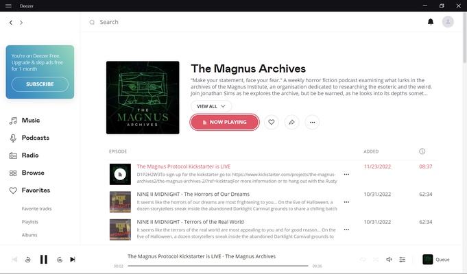 Deezer screenshot 1