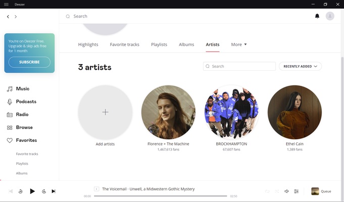 Deezer screenshot 1