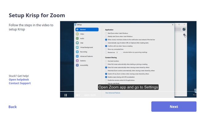 Krisp screenshot 1