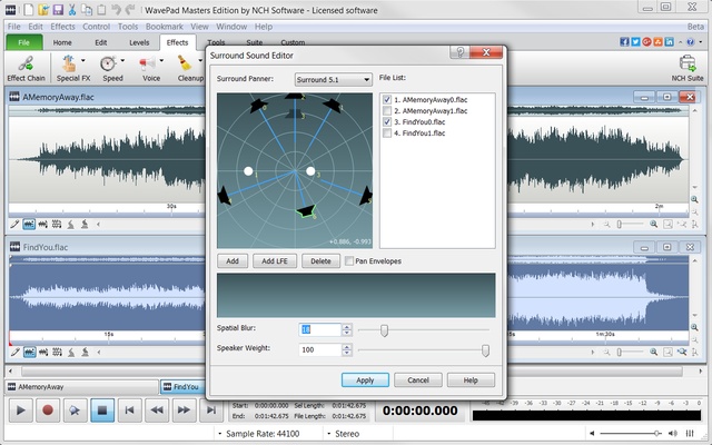 Wavepad screenshot 1