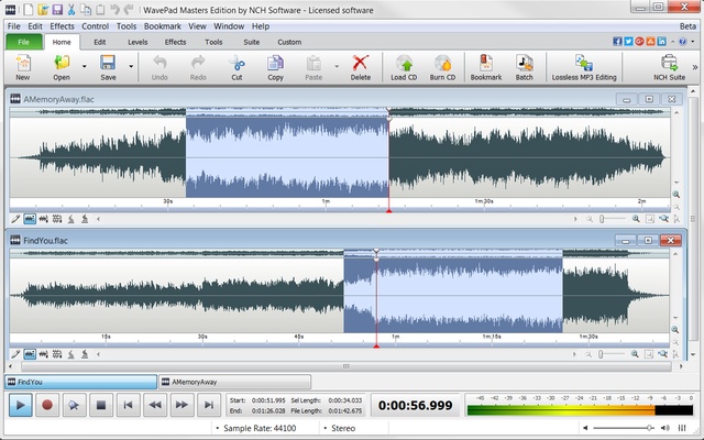 Wavepad screenshot 1
