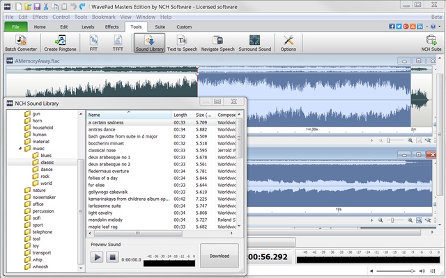 Wavepad screenshot 1