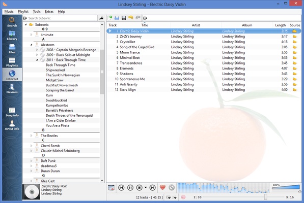 Clementine screenshot 1
