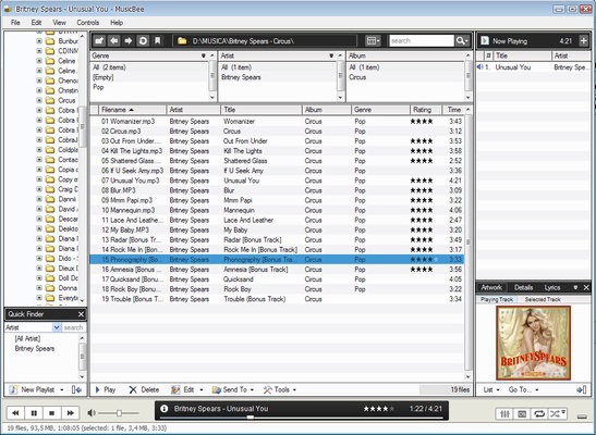 MusicBee screenshot 1