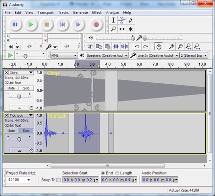 Audacity screenshot 1