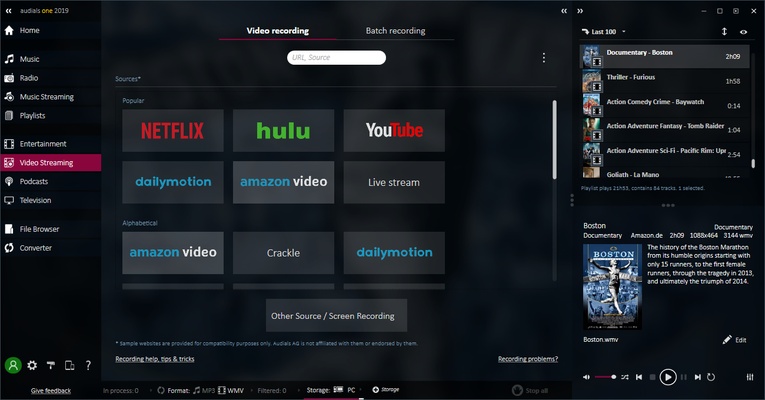 Audials One screenshot 1