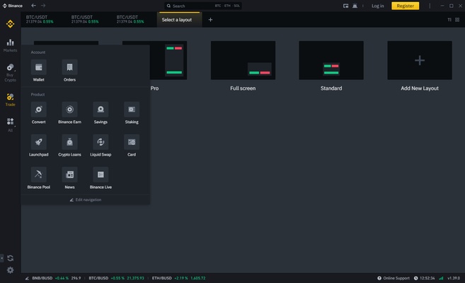 Binance screenshot 1