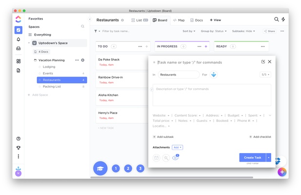 ClickUp screenshot 1