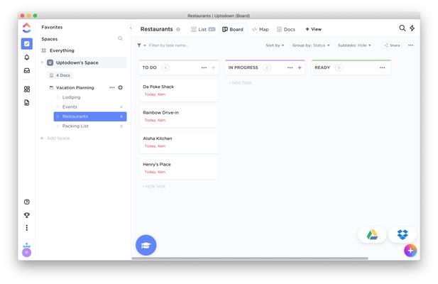 ClickUp screenshot 1