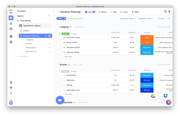 ClickUp screenshot 1