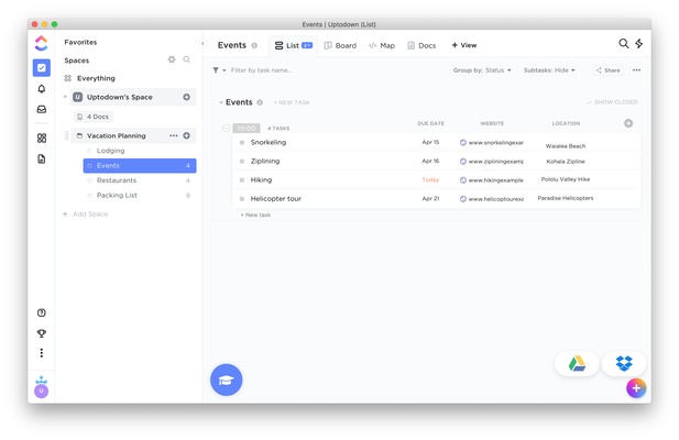 ClickUp screenshot 1