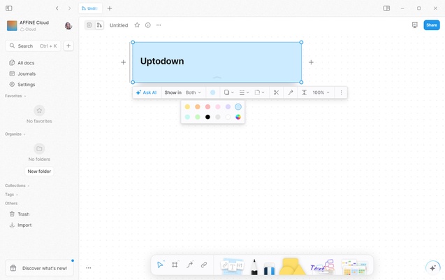 AFFiNE screenshot 1