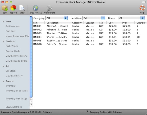 Inventoria Inventory Software screenshot 1