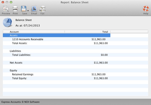 Express Accounts Plus screenshot 1