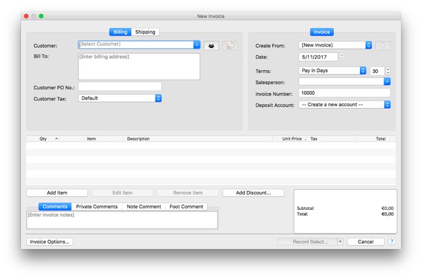 Express Accounts Free Accounting Software screenshot 1