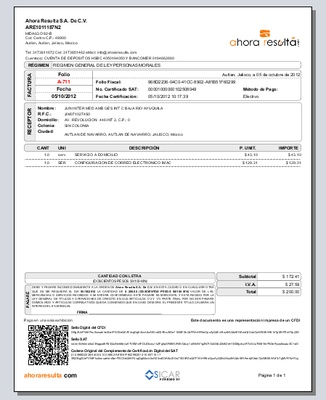 Facturación Electrónica CBB y CFDI SICAR screenshot 1