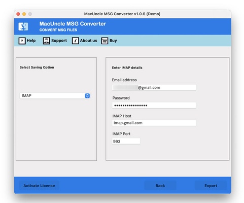 MacUncle MSG Converter screenshot 1
