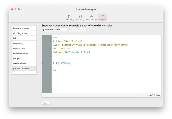 Zettlr screenshot 1