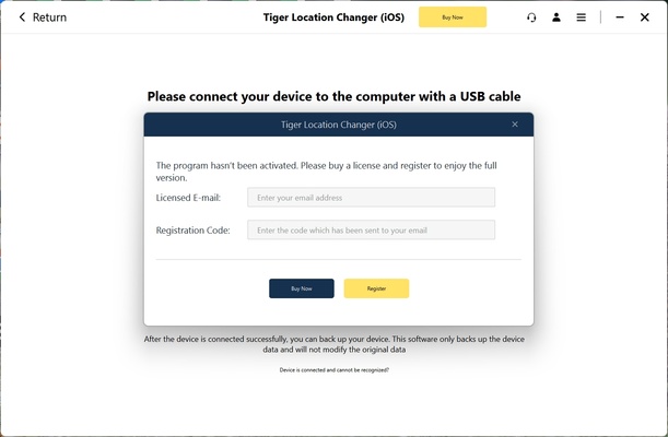 Tiger Location Changer screenshot 1