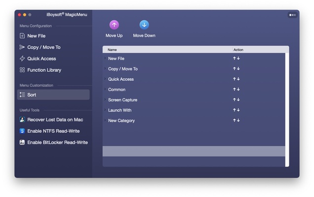 iBoysoft MagicMenu screenshot 1