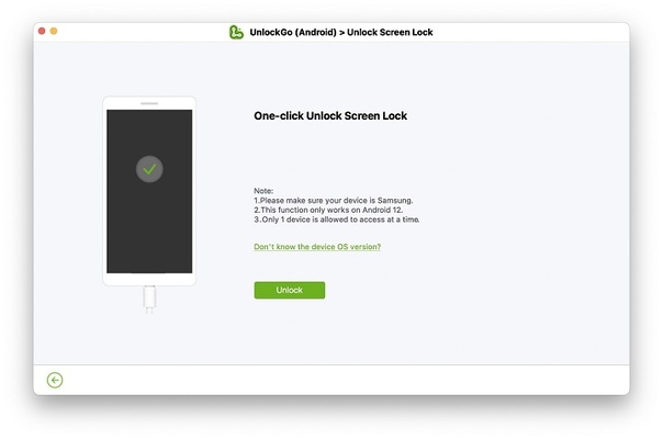iToolab UnlockGo (Android) screenshot 1