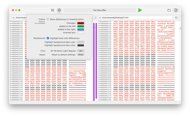 DirEqual screenshot 1