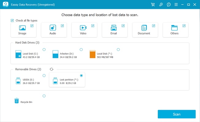 Eassiy Data Recovery screenshot 1