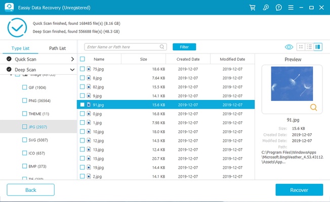 Eassiy Data Recovery screenshot 1