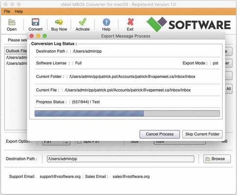 MBOX File Converter for macOS screenshot 1