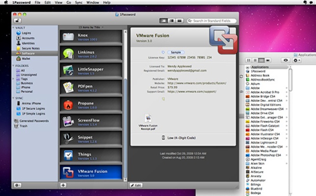1Password screenshot 1