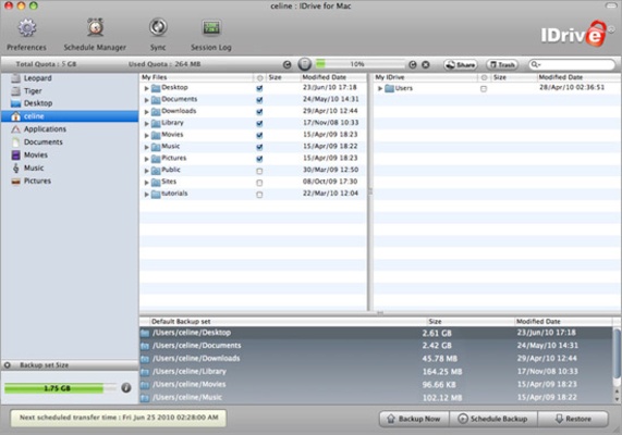iDrive screenshot 1