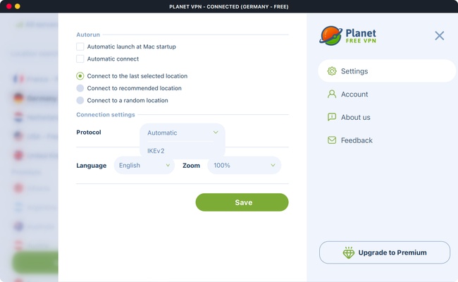 Free VPN Planet screenshot 1