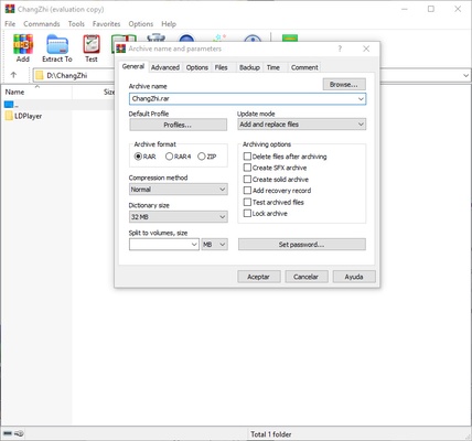 WinRAR screenshot 1