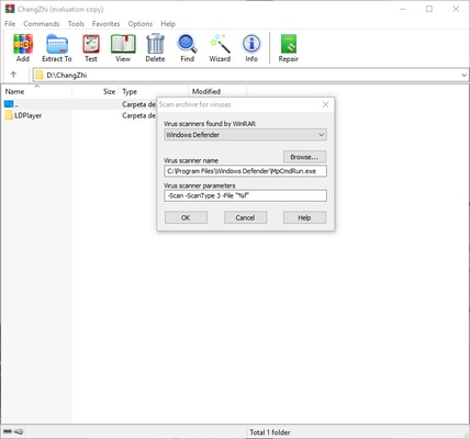 WinRAR screenshot 1