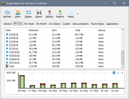 NetWorx screenshot 1