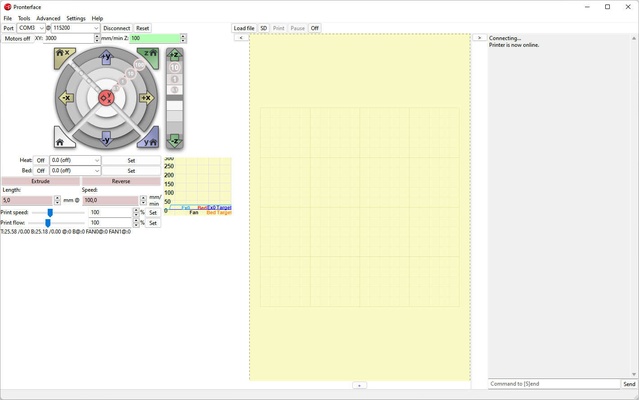 Pronterface screenshot 1