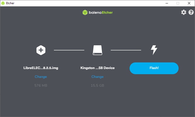 balenaEtcher screenshot 1