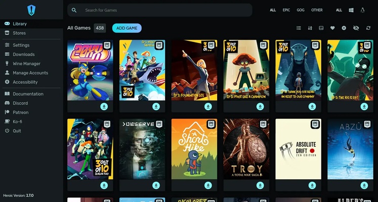 Heroic Games Launcher screenshot 1