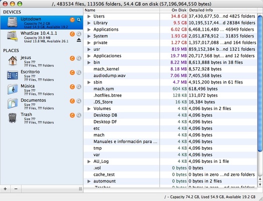 WhatSize screenshot 1