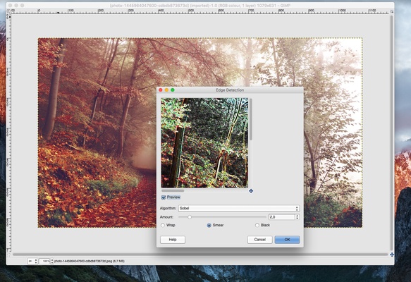 GIMP screenshot 1