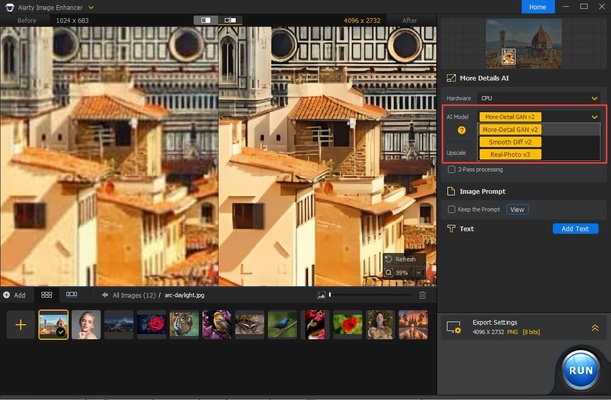 Aiarty Image Enhancer for Mac screenshot 1